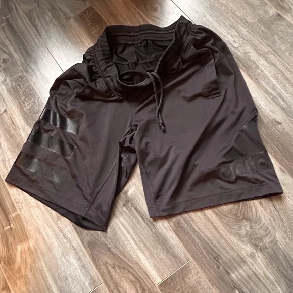 Adidas Black Athletic Shorts Lightweight Performance - Picture 4 of 6